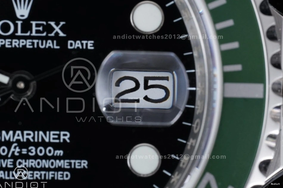 Edition LV 16610 Green 1:1 on Submariner SS 904L SH3135 Kermit Steel Bracelet TMF Best 0309